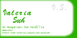 valeria suh business card